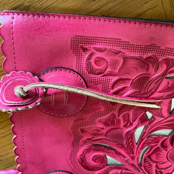 Patricia Nash Leather Handbag Cutout Adeline - Picture 4 of 9